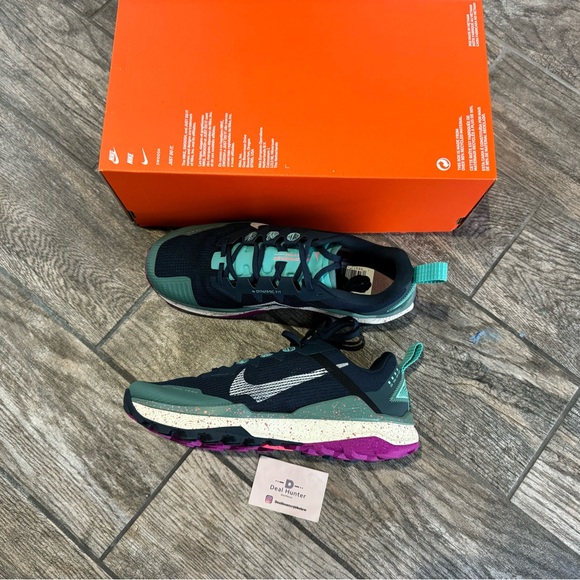 Nike Wildhorse 8 Men’s Trail Running Shoes - Teal and Pink DR2686 401 - Picture 10 of 14